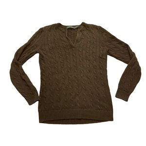 Ralph Lauren black vneck knit sweater
